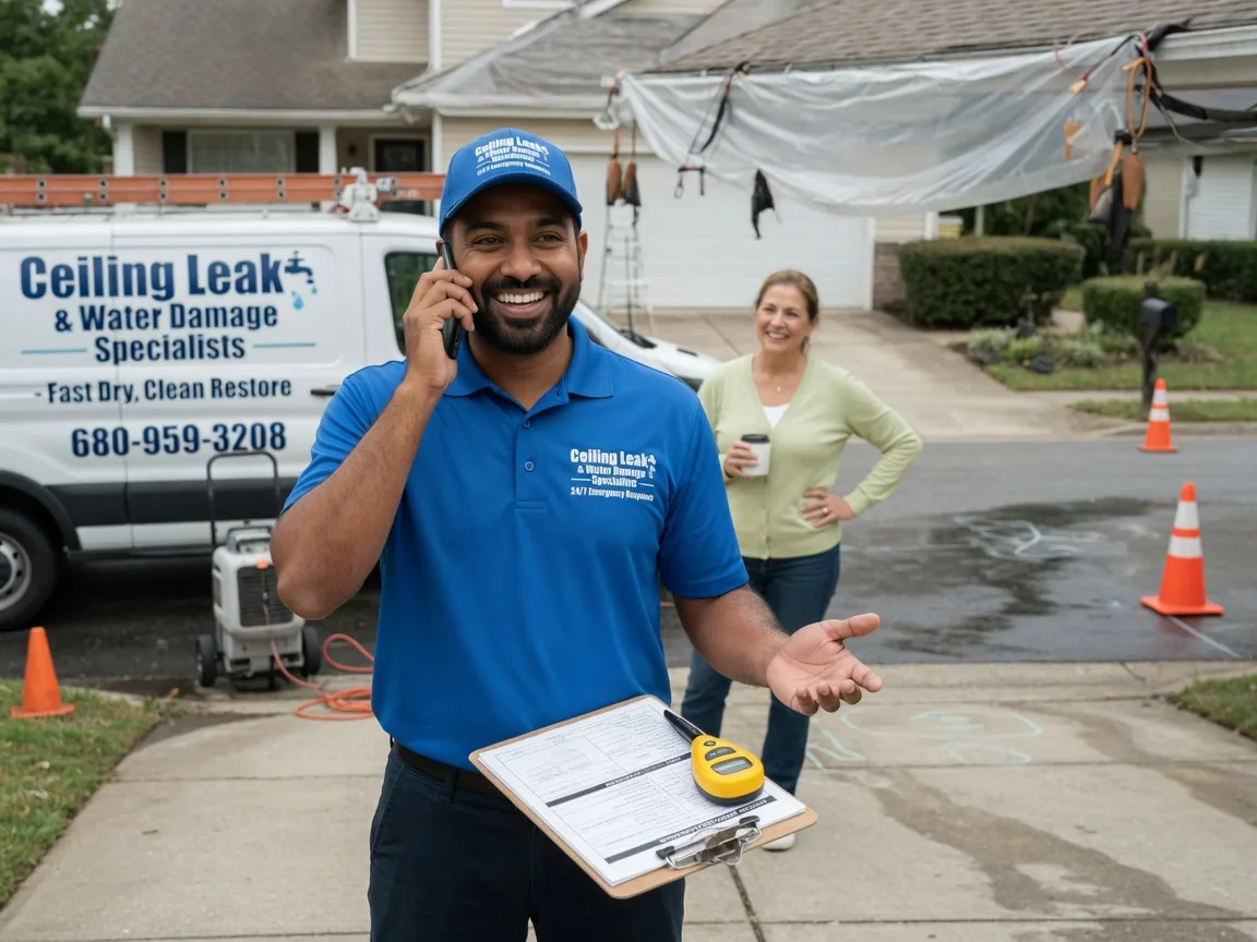 Ceiling Leak Cleanup Green Mountain, NC FAQs